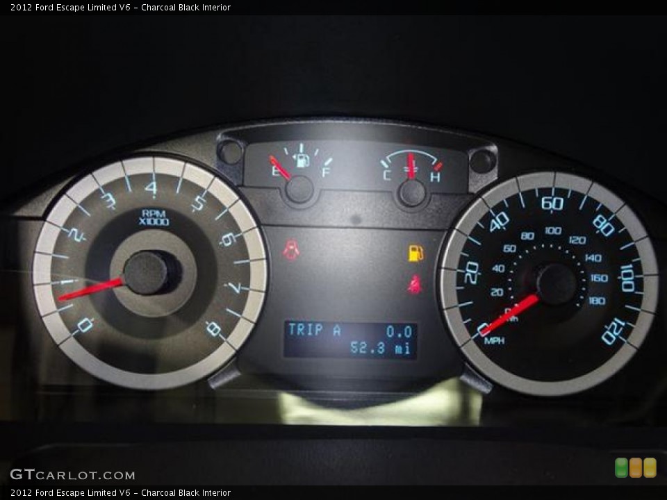 Charcoal Black Interior Gauges for the 2012 Ford Escape Limited V6 #57417299