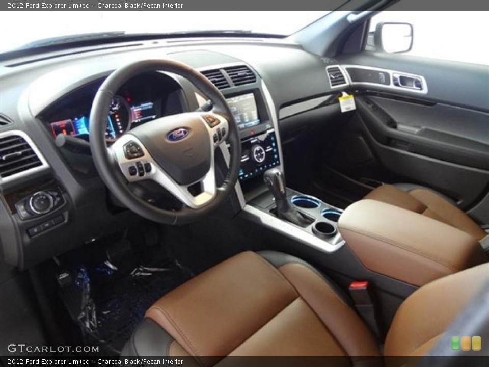 Charcoal Black/Pecan Interior Prime Interior for the 2012 Ford Explorer Limited #57417599