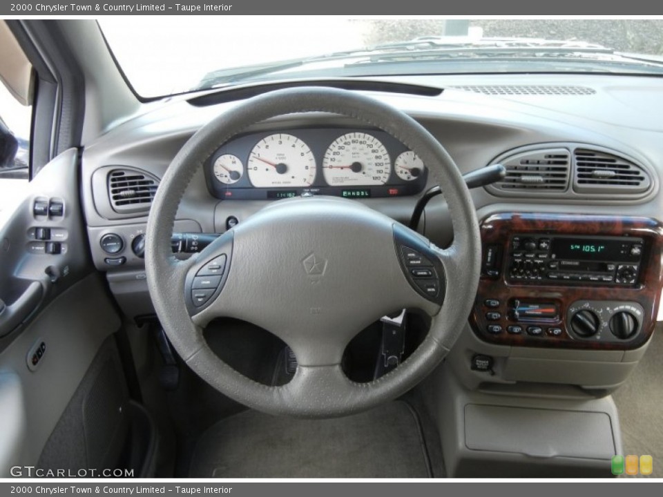 Taupe Interior Steering Wheel for the 2000 Chrysler Town & Country Limited #57418133