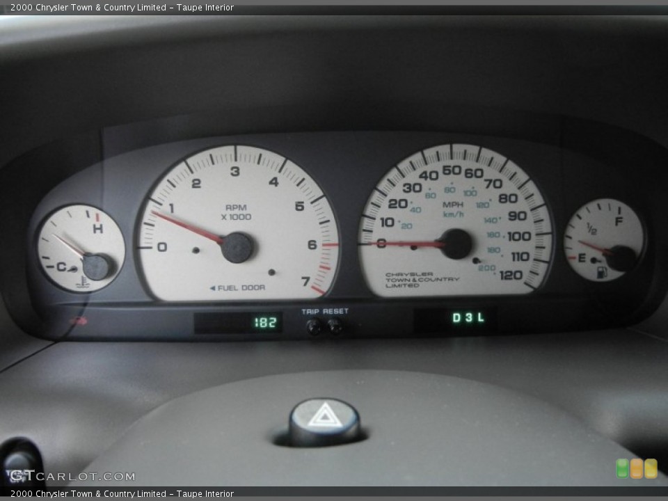 Taupe Interior Gauges for the 2000 Chrysler Town & Country Limited #57418150