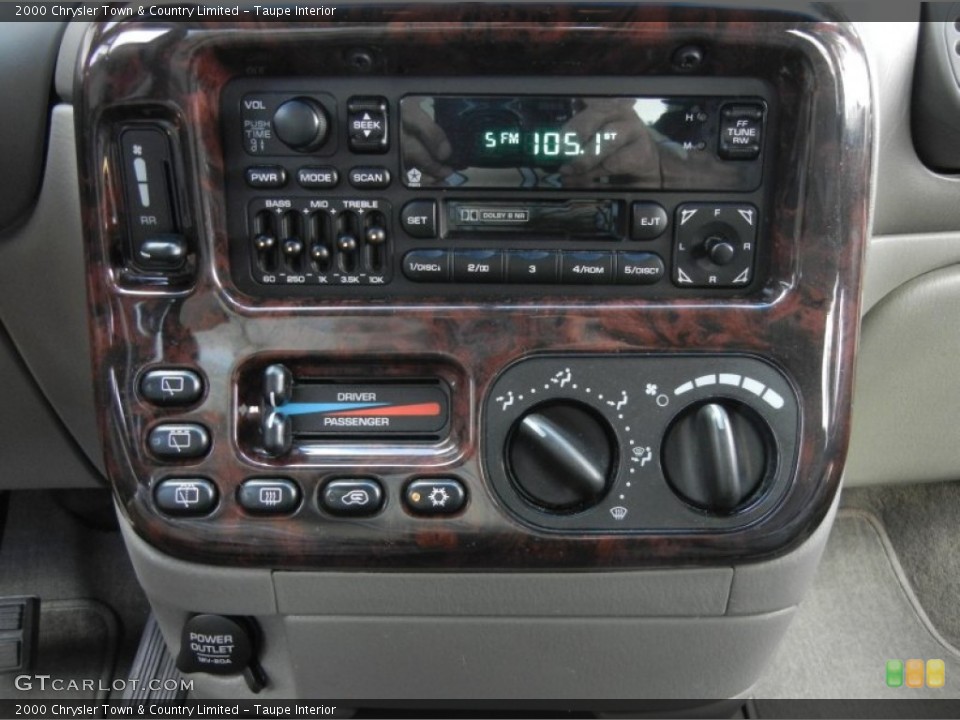 Taupe Interior Controls for the 2000 Chrysler Town & Country Limited #57418169