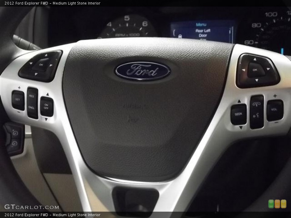 Medium Light Stone Interior Controls for the 2012 Ford Explorer FWD #57418823