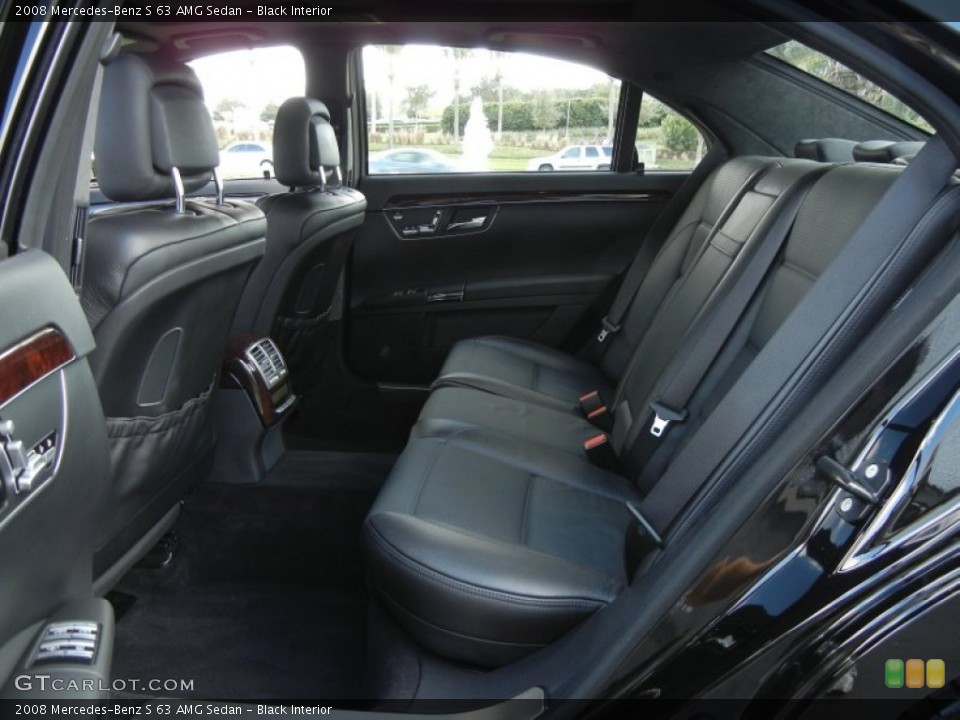 Black Interior Photo for the 2008 Mercedes-Benz S 63 AMG Sedan #57419558