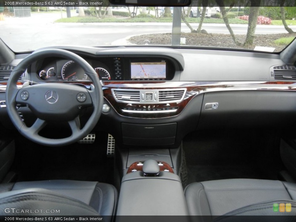 Black Interior Dashboard for the 2008 Mercedes-Benz S 63 AMG Sedan #57419633