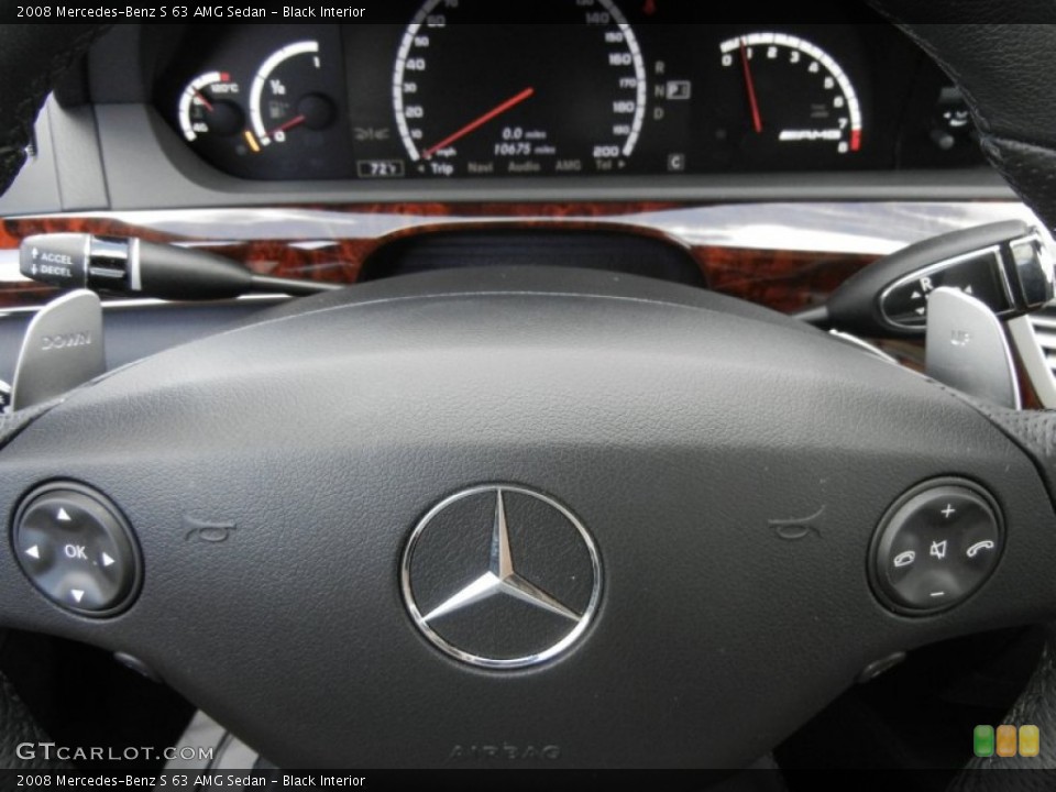 Black Interior Transmission for the 2008 Mercedes-Benz S 63 AMG Sedan #57419723