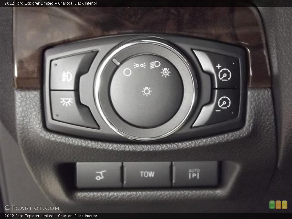 Charcoal Black Interior Controls for the 2012 Ford Explorer Limited #57421403