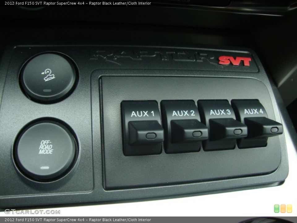 Raptor Black Leather/Cloth Interior Controls for the 2012 Ford F150 SVT Raptor SuperCrew 4x4 #57423077