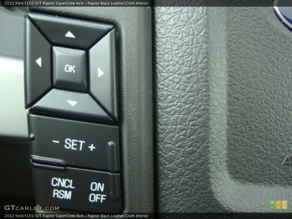 Raptor Black Leather/Cloth Interior Steering Wheel for the 2012 Ford F150 SVT Raptor SuperCrew 4x4 #57423094