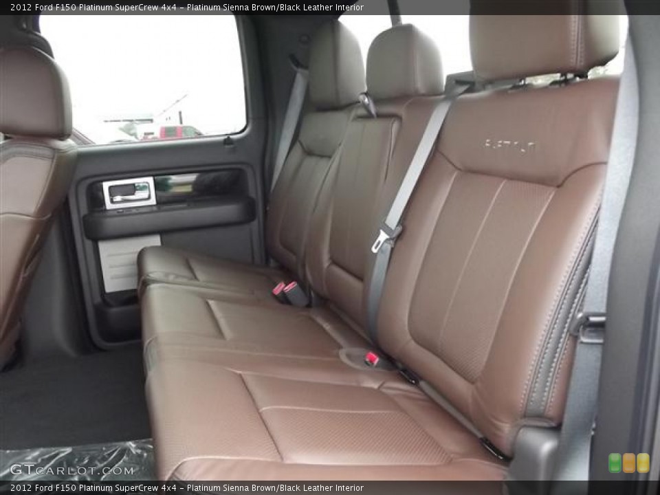 Platinum Sienna Brown/Black Leather Interior Photo for the 2012 Ford F150 Platinum SuperCrew 4x4 #57423800