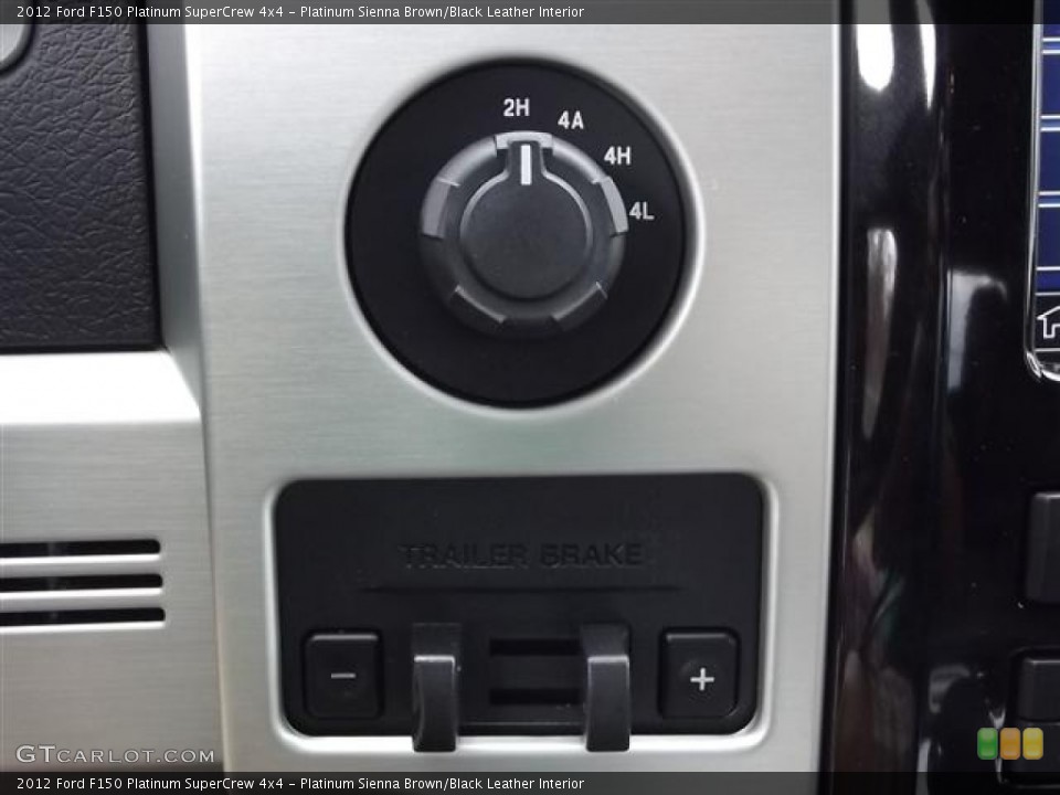 Platinum Sienna Brown/Black Leather Interior Controls for the 2012 Ford F150 Platinum SuperCrew 4x4 #57423860