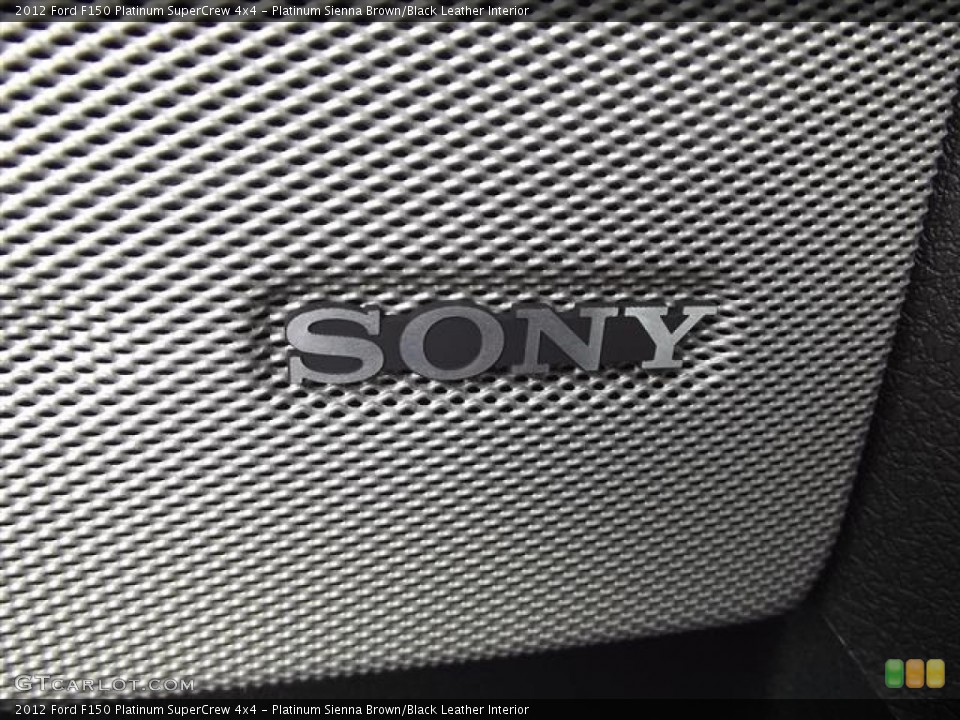 Platinum Sienna Brown/Black Leather Interior Audio System for the 2012 Ford F150 Platinum SuperCrew 4x4 #57423902