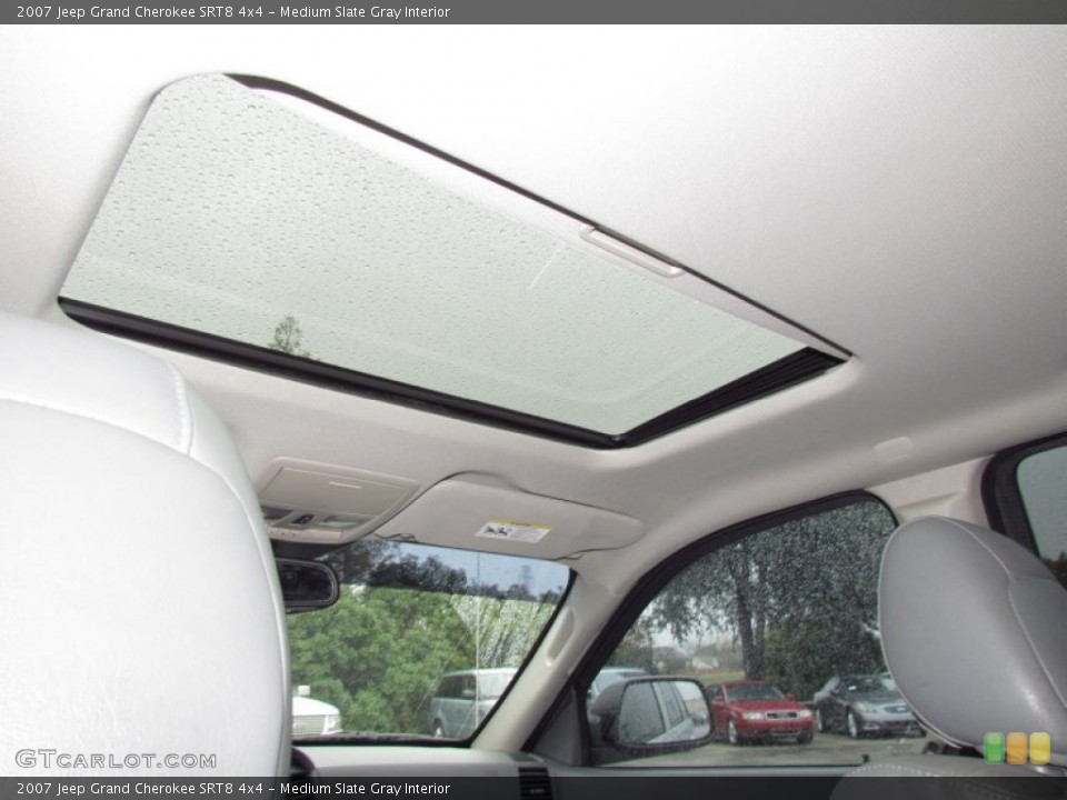Medium Slate Gray Interior Sunroof for the 2007 Jeep Grand Cherokee SRT8 4x4 #57424358