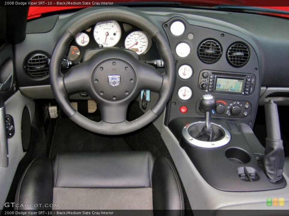 Black/Medium Slate Gray Interior Dashboard for the 2008 Dodge Viper SRT-10 #57428384