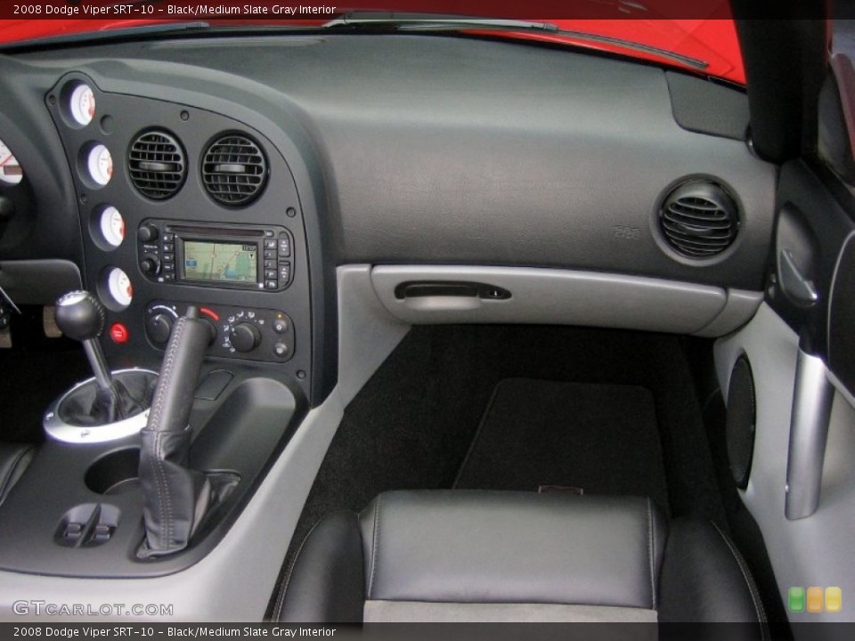 Black/Medium Slate Gray Interior Dashboard for the 2008 Dodge Viper SRT-10 #57428393