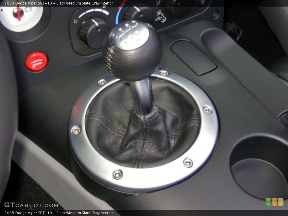 Black/Medium Slate Gray Interior Transmission for the 2008 Dodge Viper SRT-10 #57428474
