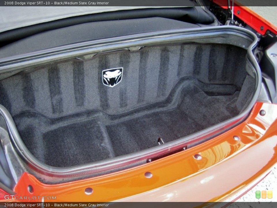 Black/Medium Slate Gray Interior Trunk for the 2008 Dodge Viper SRT-10 #57428489
