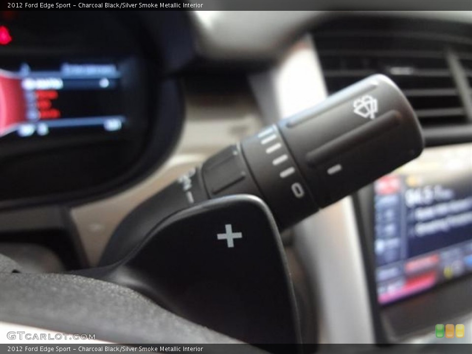 Charcoal Black/Silver Smoke Metallic Interior Controls for the 2012 Ford Edge Sport #57435169