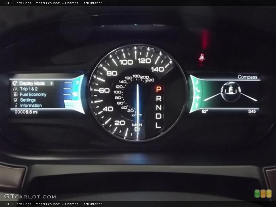 Charcoal Black Interior Gauges for the 2012 Ford Edge Limited EcoBoost #57436235