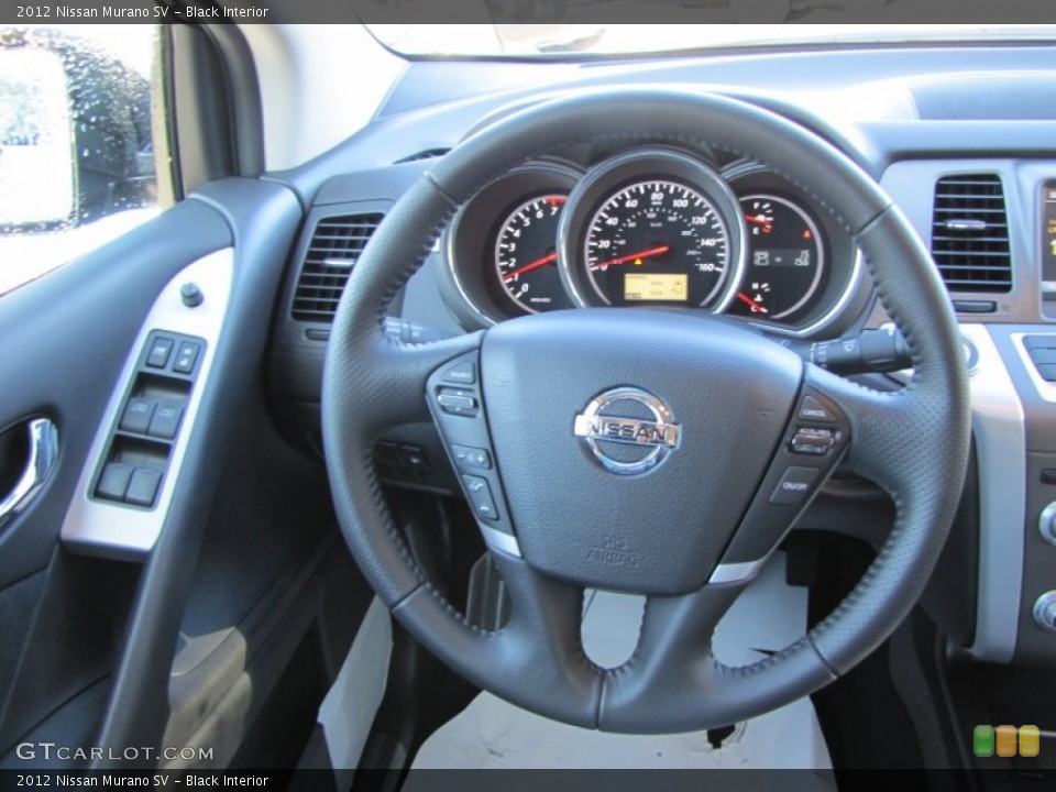 Black Interior Steering Wheel for the 2012 Nissan Murano SV #57436937