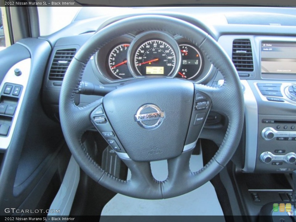 Black Interior Steering Wheel for the 2012 Nissan Murano SL #57437108