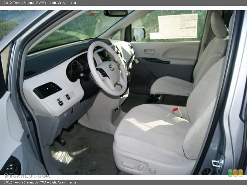 Light Gray Interior Photo for the 2012 Toyota Sienna LE AWD #57437495