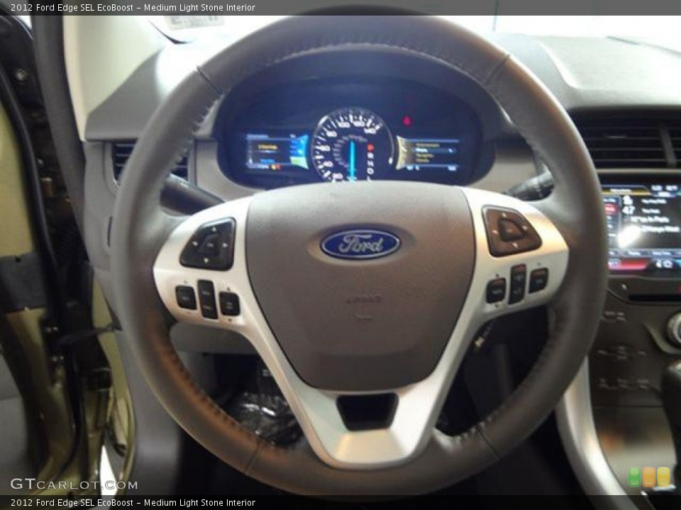Medium Light Stone Interior Steering Wheel for the 2012 Ford Edge SEL EcoBoost #57437753