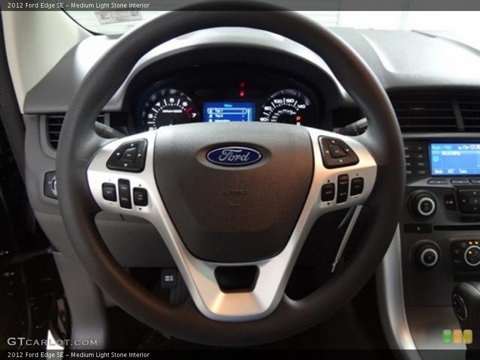 Medium Light Stone Interior Steering Wheel for the 2012 Ford Edge SE #57438680