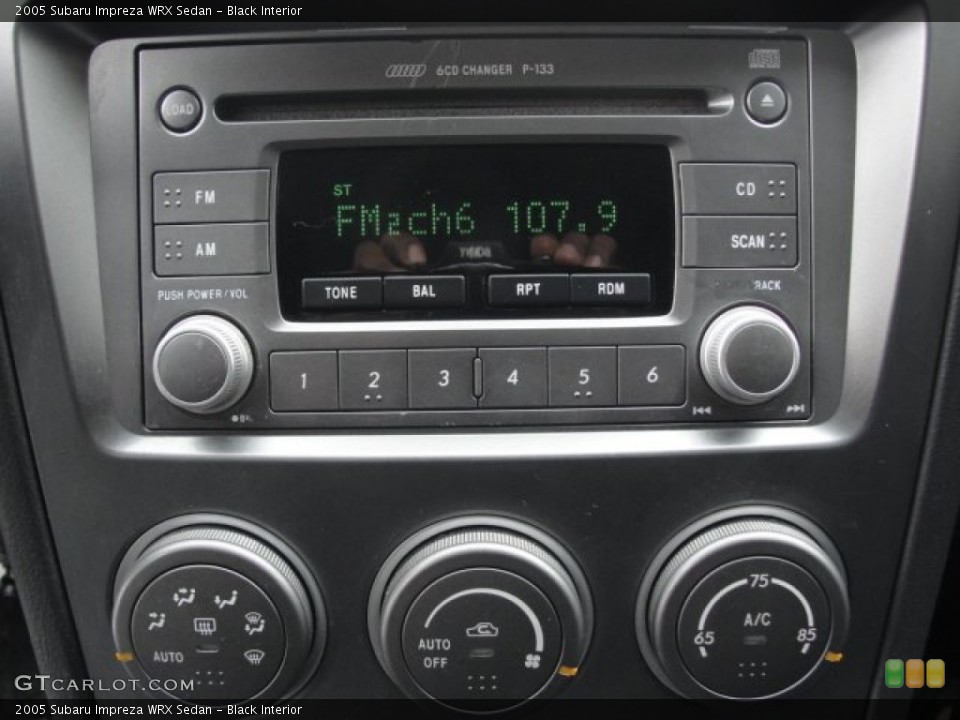 Black Interior Controls for the 2005 Subaru Impreza WRX Sedan #57440663