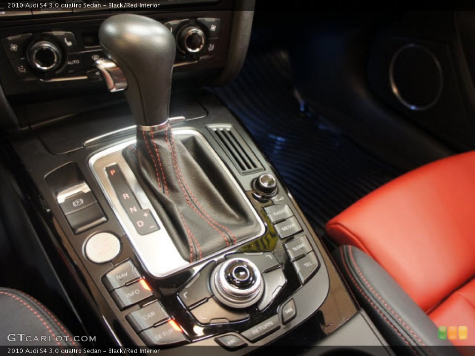 Black/Red Interior Transmission for the 2010 Audi S4 3.0 quattro Sedan #57441605