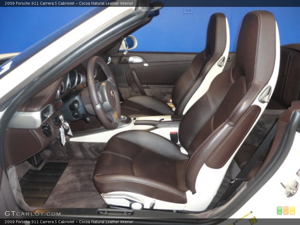 Cocoa Natural Leather Interior Photo for the 2009 Porsche 911 Carrera S Cabriolet #57444233