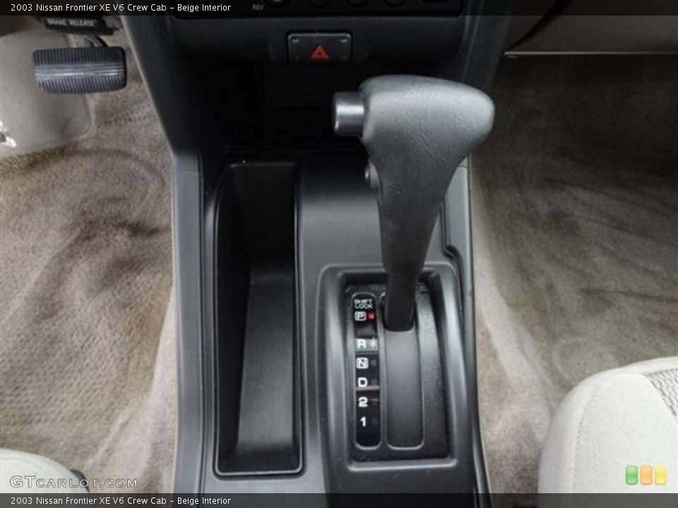 Beige Interior Transmission for the 2003 Nissan Frontier XE V6 Crew Cab #57444662