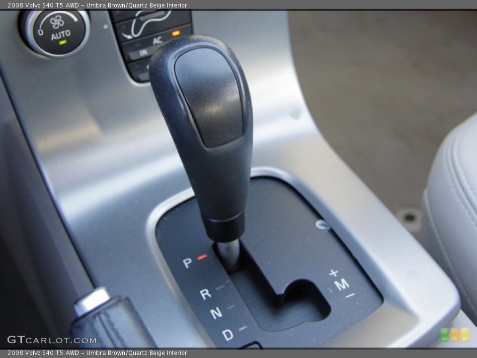 Umbra Brown/Quartz Beige Interior Transmission for the 2008 Volvo S40 T5 AWD #57445553