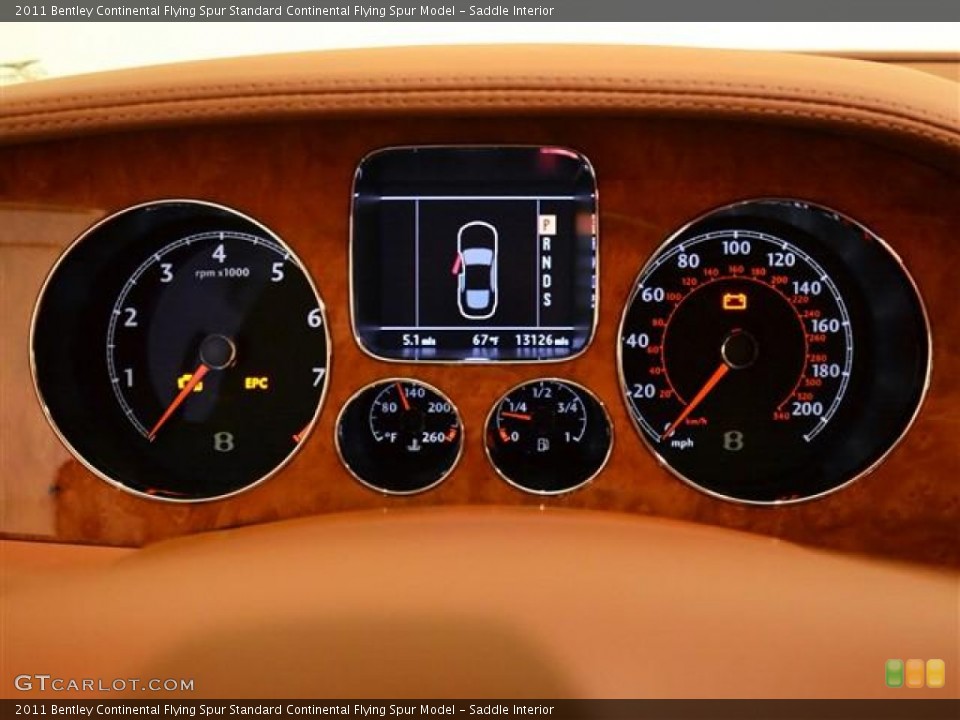 Saddle Interior Gauges for the 2011 Bentley Continental Flying Spur  #57446402