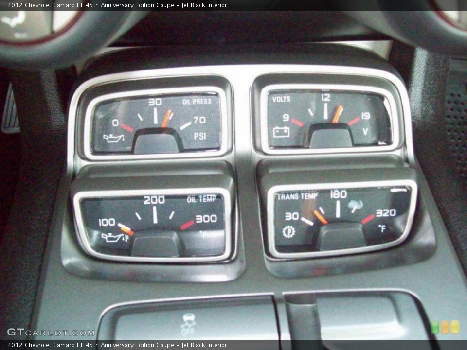 Jet Black Interior Gauges for the 2012 Chevrolet Camaro LT 45th Anniversary Edition Coupe #57450526