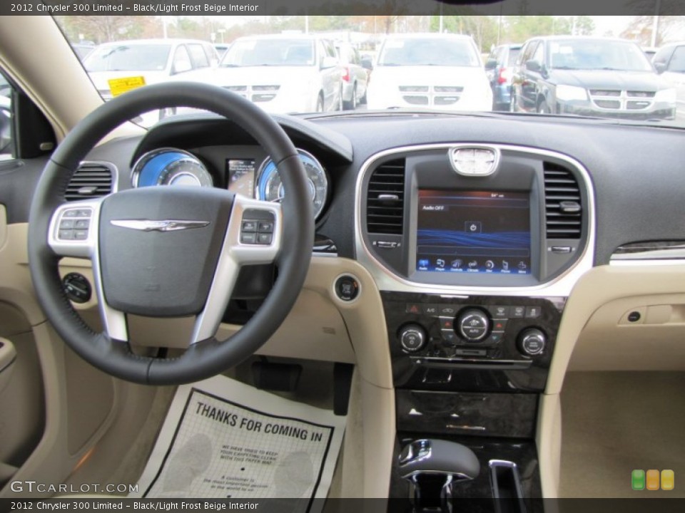 Black/Light Frost Beige Interior Dashboard for the 2012 Chrysler 300 Limited #57450535