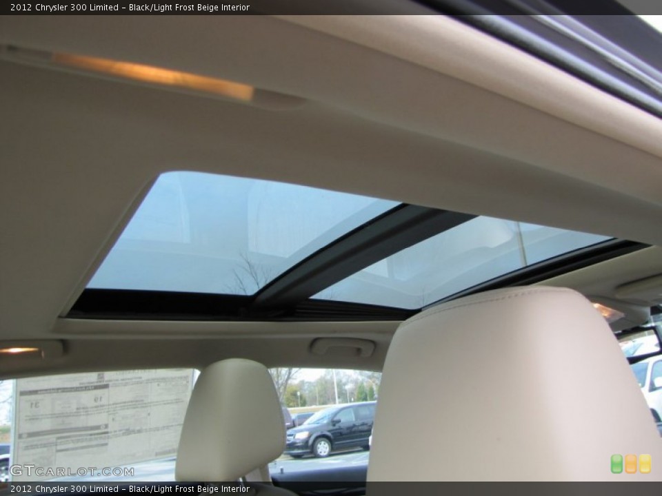 Black/Light Frost Beige Interior Sunroof for the 2012 Chrysler 300 Limited #57450547