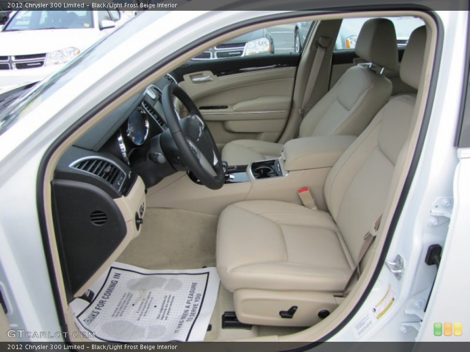 Black/Light Frost Beige Interior Photo for the 2012 Chrysler 300 Limited #57450625