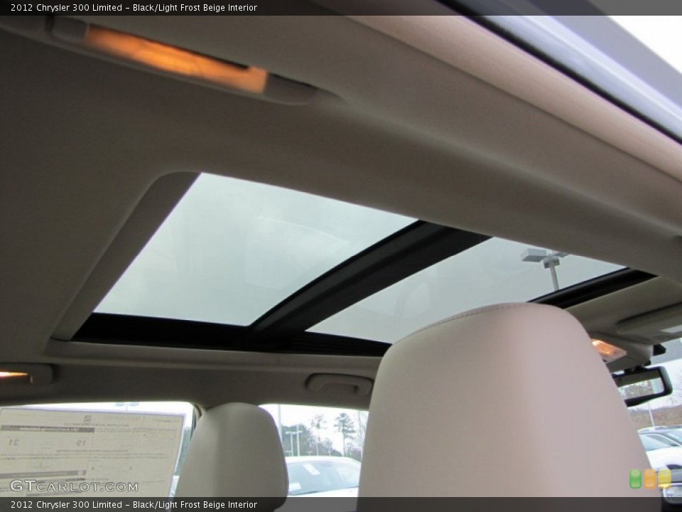 Black/Light Frost Beige Interior Sunroof for the 2012 Chrysler 300 Limited #57450658