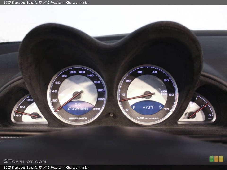 Charcoal Interior Gauges for the 2005 Mercedes-Benz SL 65 AMG Roadster #57450936