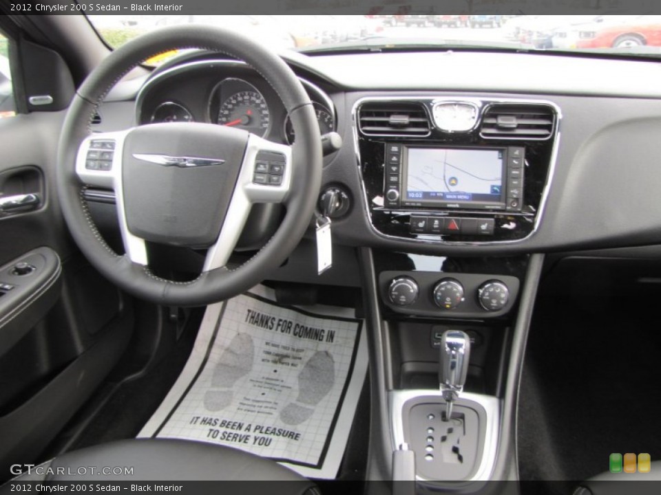 Black Interior Dashboard for the 2012 Chrysler 200 S Sedan #57451066