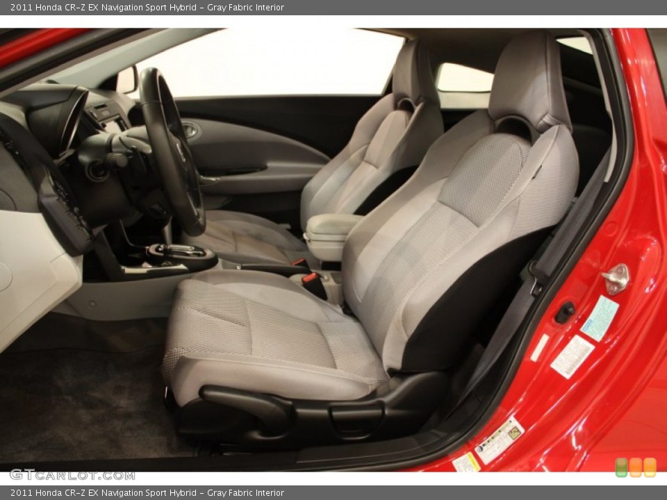 Gray Fabric Interior Photo for the 2011 Honda CR-Z EX Navigation Sport Hybrid #57452107