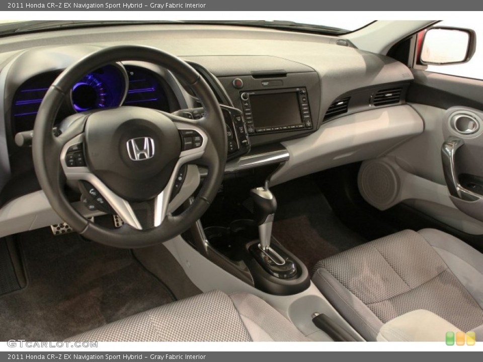Gray Fabric Interior Photo for the 2011 Honda CR-Z EX Navigation Sport Hybrid #57452119