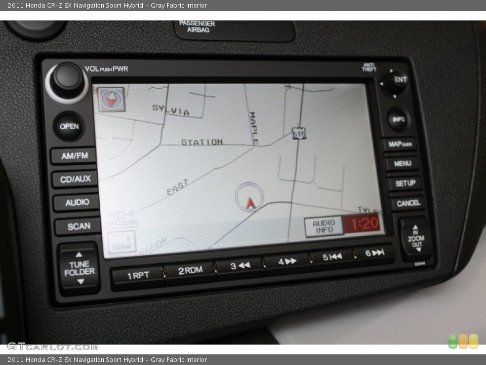 Gray Fabric Interior Navigation for the 2011 Honda CR-Z EX Navigation Sport Hybrid #57452143