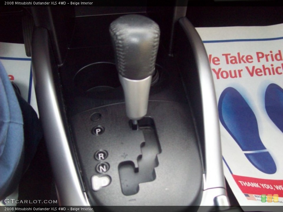Beige Interior Transmission for the 2008 Mitsubishi Outlander XLS 4WD #57452323