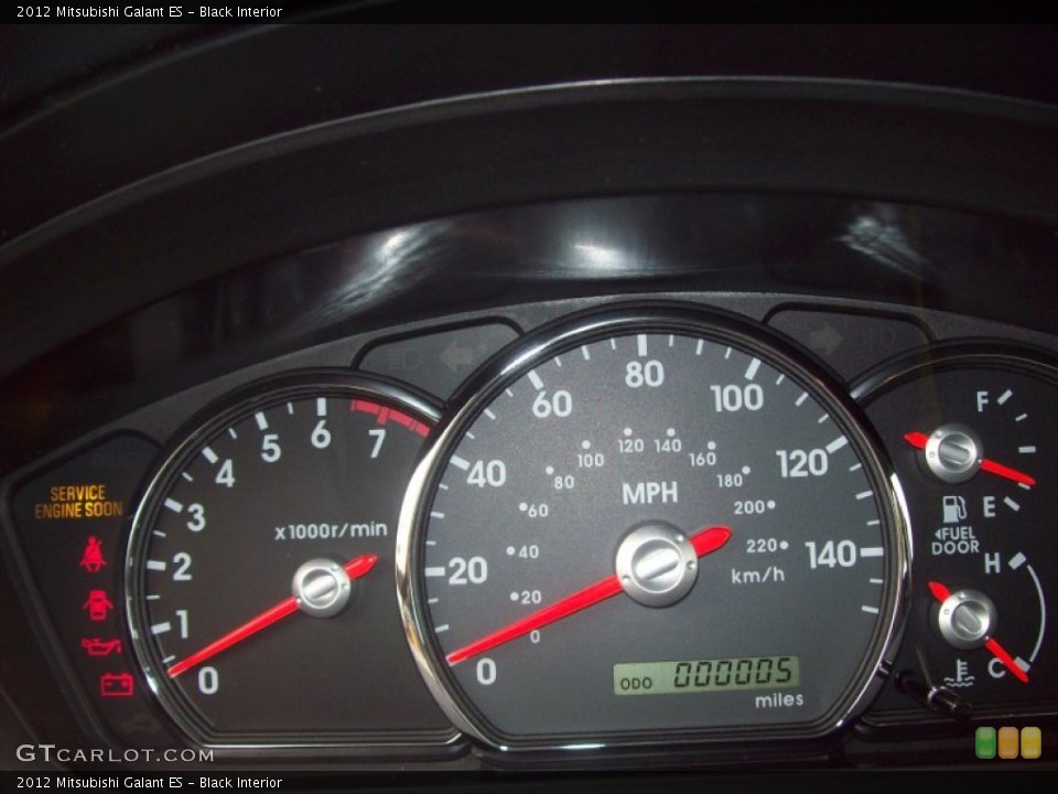 Black Interior Gauges for the 2012 Mitsubishi Galant ES #57453811