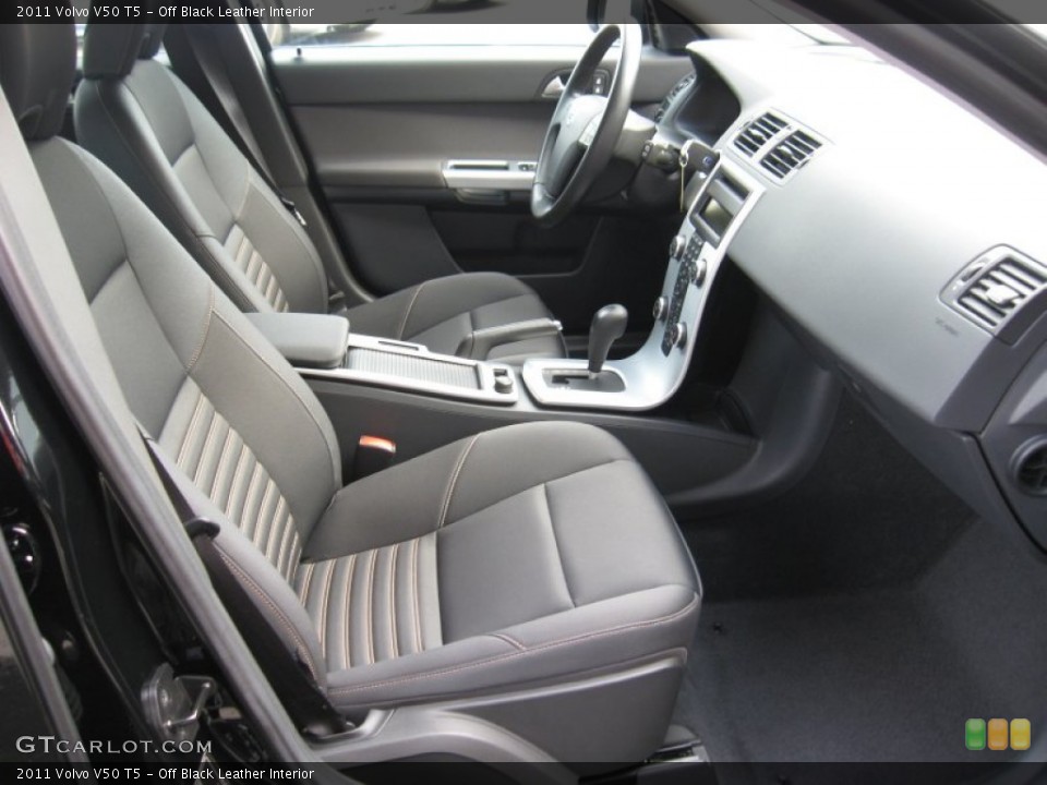 Off Black Leather 2011 Volvo V50 Interiors