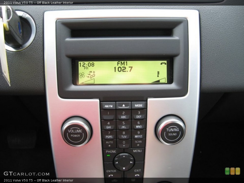 Off Black Leather Interior Controls for the 2011 Volvo V50 T5 #57455888