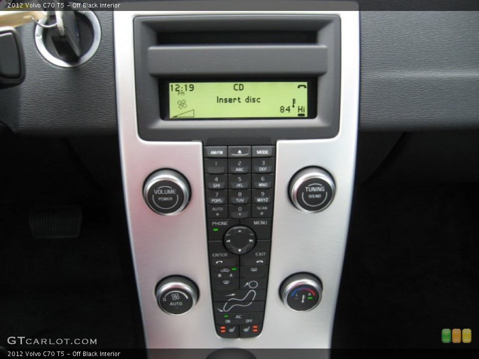Off Black Interior Controls for the 2012 Volvo C70 T5 #57457584