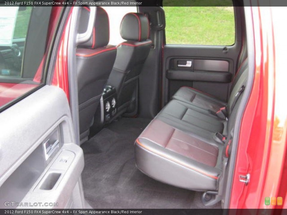 FX Sport Appearance Black/Red Interior Photo for the 2012 Ford F150 FX4 SuperCrew 4x4 #57457957