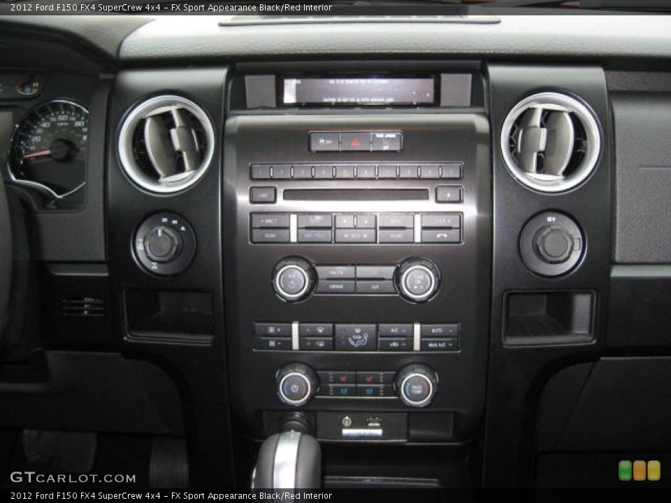 FX Sport Appearance Black/Red Interior Controls for the 2012 Ford F150 FX4 SuperCrew 4x4 #57458056